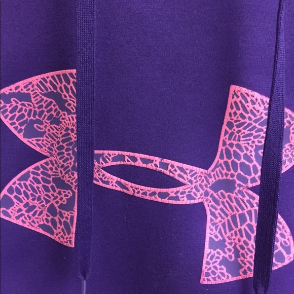 Purple Under Armour Ladies Cold Gear Hoodie SM/P - Picture 4 of 5